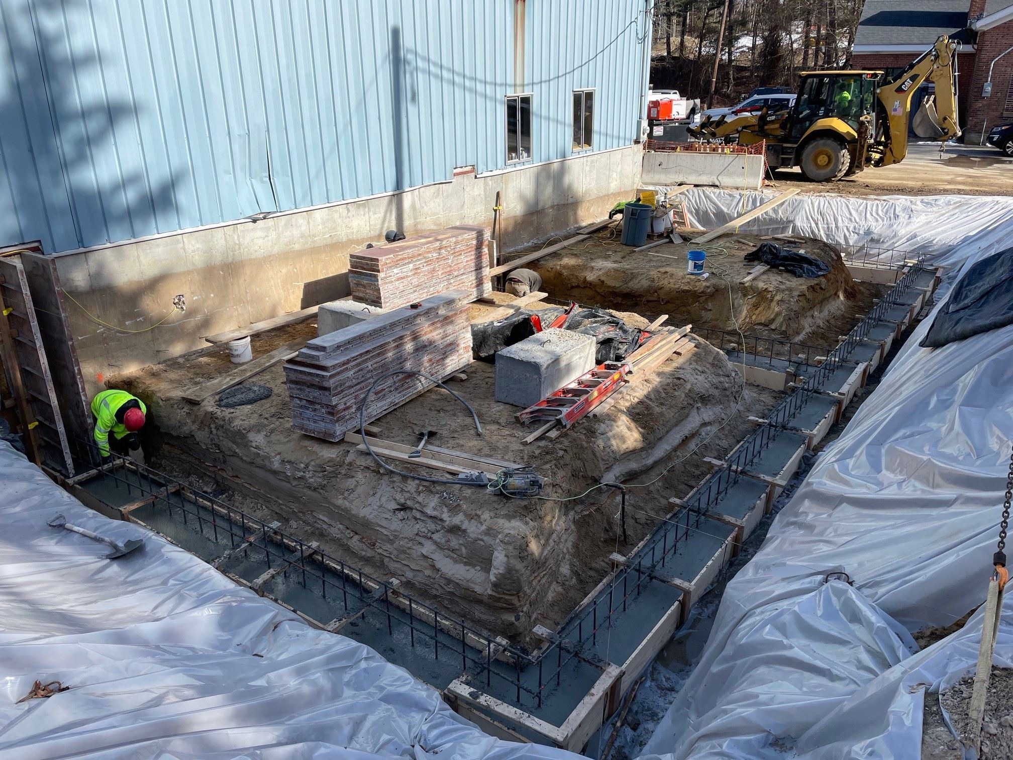 Footings for Maintenance Garage Break and Rest Rooms Addition